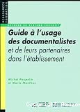 Guide à l'usage des documentalistes et de leurs partenaires dans l'établissement vignette