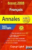 Annales sujets corrigés Français (Brevet 2008) vignette