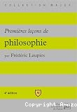 Premières leçons de philosophie vignette